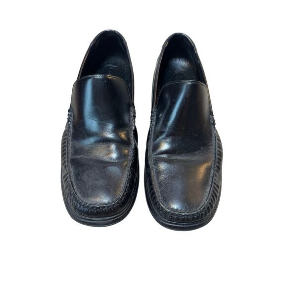 COLE HAAN Black leather loafers/Shoes,  size Men's 10.5 - Picture 1 of 12